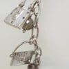 Sterling Silver Handbag Charms Smokey Quartz Bracelet
