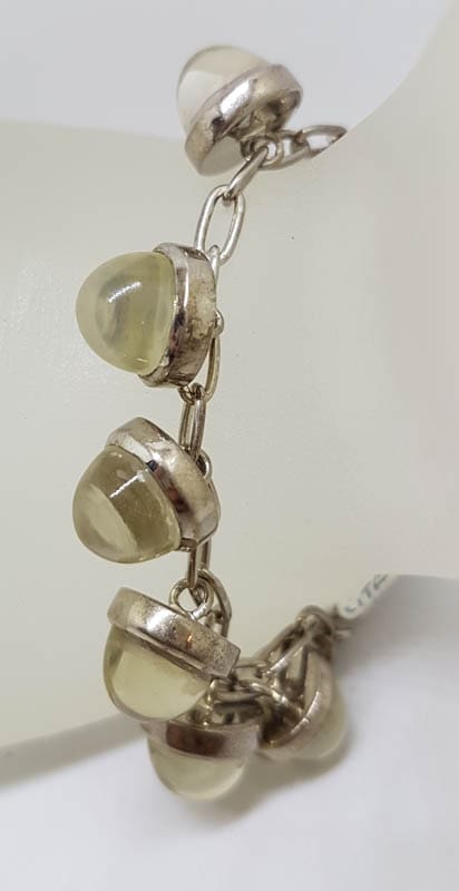 Sterling Silver Citrine Drops Bracelet