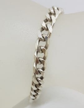 Sterling Silver Vintage Curb Link Bracelet