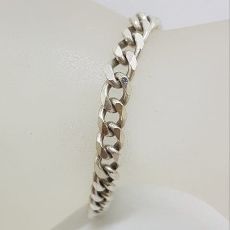 Sterling Silver Vintage Curb Link Bracelet