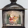 Musical Christmas Glitter Lantern – Santa with Lantern and Reindeer / Rudolph – Christmas Ornament Design #22