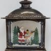 Musical Christmas Glitter Lantern – Santa with Lantern and Reindeer / Rudolph – Christmas Ornament Design #22