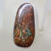 Sterling Silver Very Large Koroit Boulder Opal Ring - Magical Colour Formations