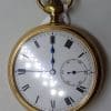 Sterling Silver Gold Plated Fob / Pocket Watch Shield Motif - Antique / Vintage