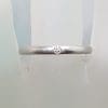Tiffany & Co. Platinum Solitaire Diamond Wedding Band / Stackable Ring