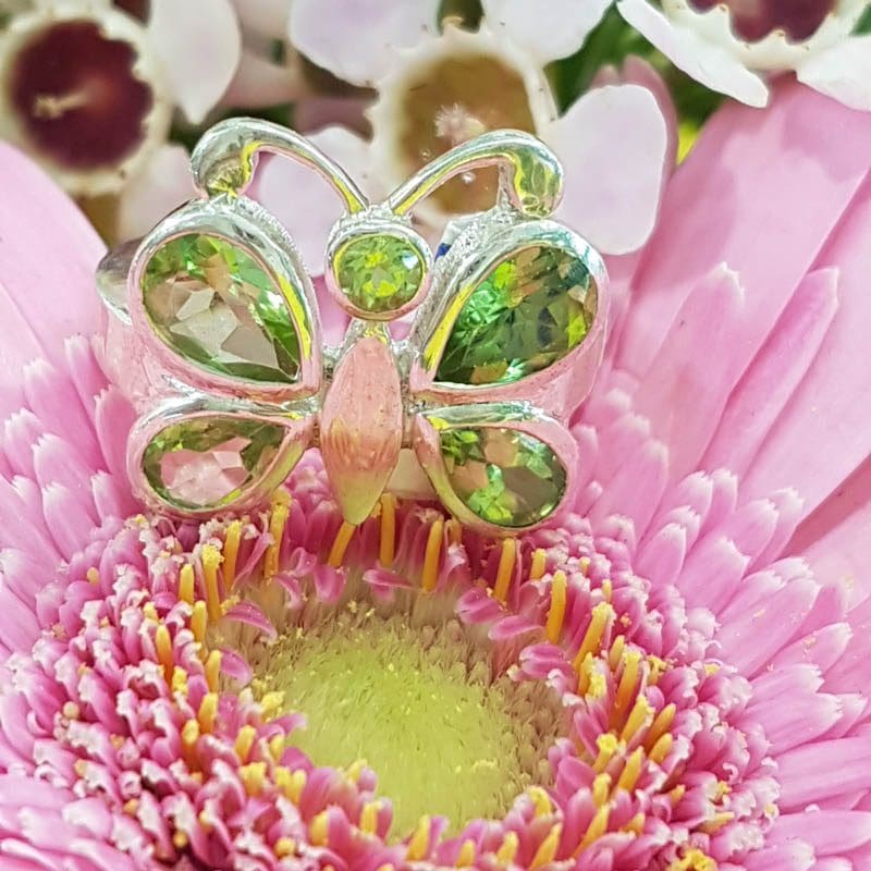 20201029_200001 Sterling Silver Peridot Butterfly Ring