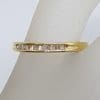 18ct Yellow Gold Diamond Channel Set Wedding / Eternity / Stackable Ring
