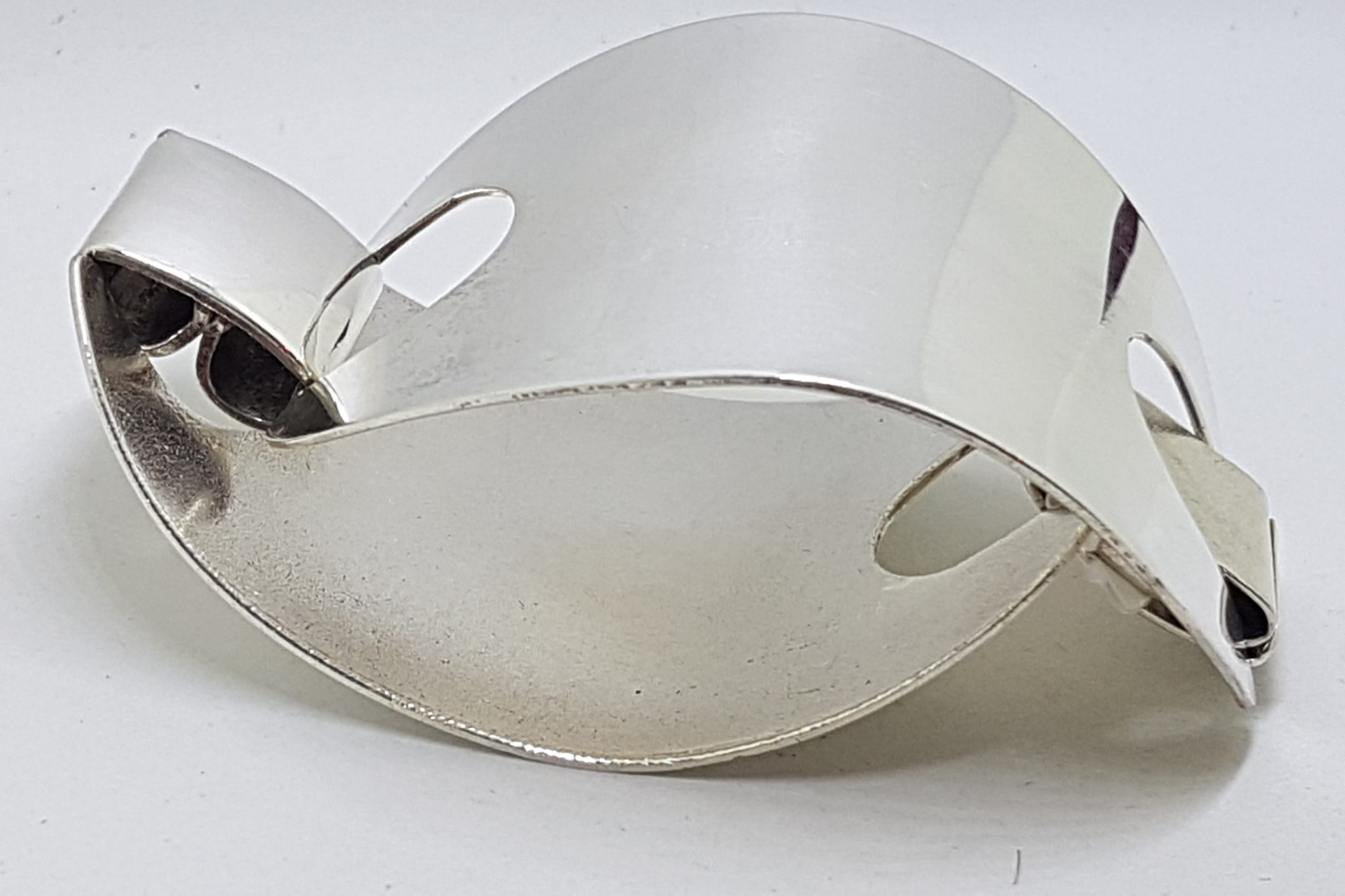 Sterling Silver Large Wide Vintage Bangle / Bracelet