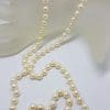 9ct Yellow Gold Clasped Vintage Cultured Pearl Necklace