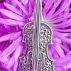 Sterling Silver and Marcasite Brooch - Violin
