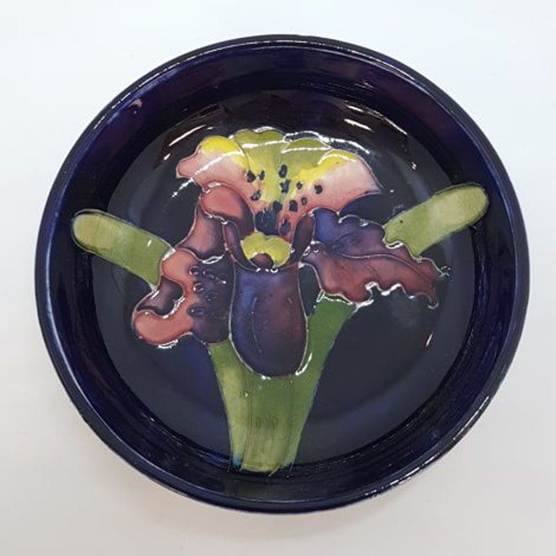 Moorcroft Round Orchid Design Dish