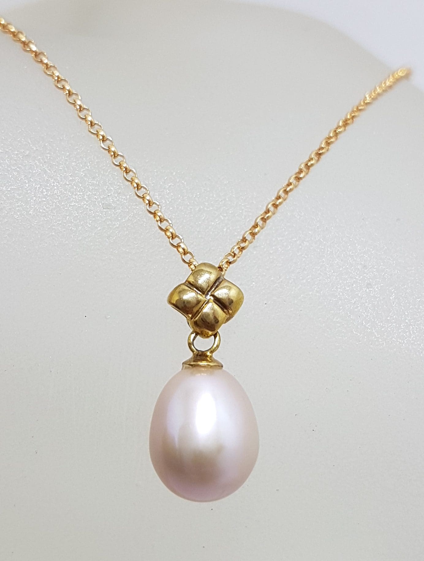 14k Yellow Gold 7mm Pearl by the Yard Strand Necklace – Cileone Jewelers