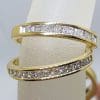 18ct Yellow Gold Princess Cut Diamond Engagement Ring, Wedding Ring and Eternity Ring Set