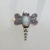 Sterling Silver Opal Dragonfly Ring