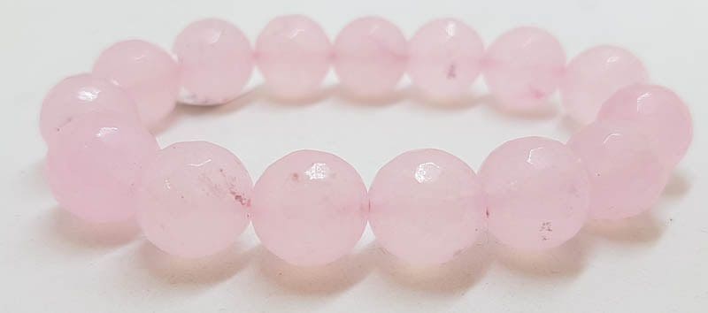 Rose Quartz Elastic Bead Bracelet