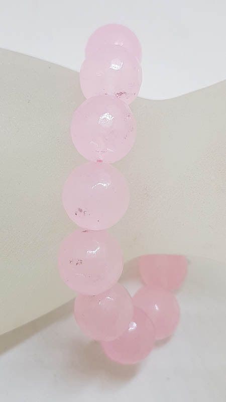 Rose Quartz Elastic Bead Bracelet