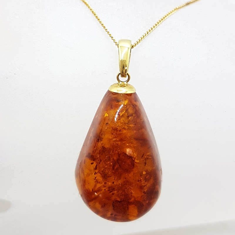 Macchiato Amber Pendant (P10471) – Silver Australia