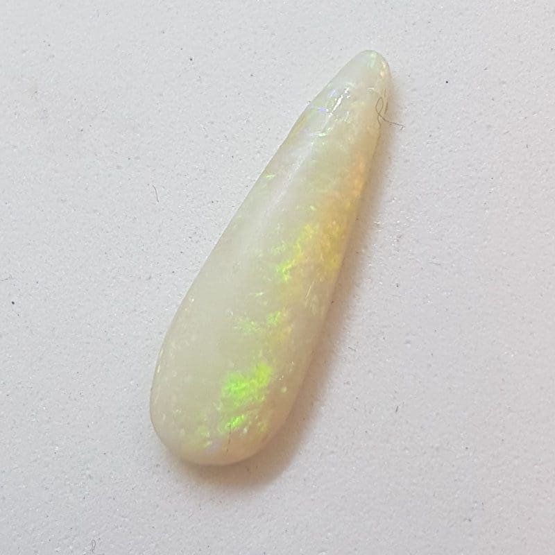 Polished Natural White Opal – Elongated Shape – Loose / Unset Stone