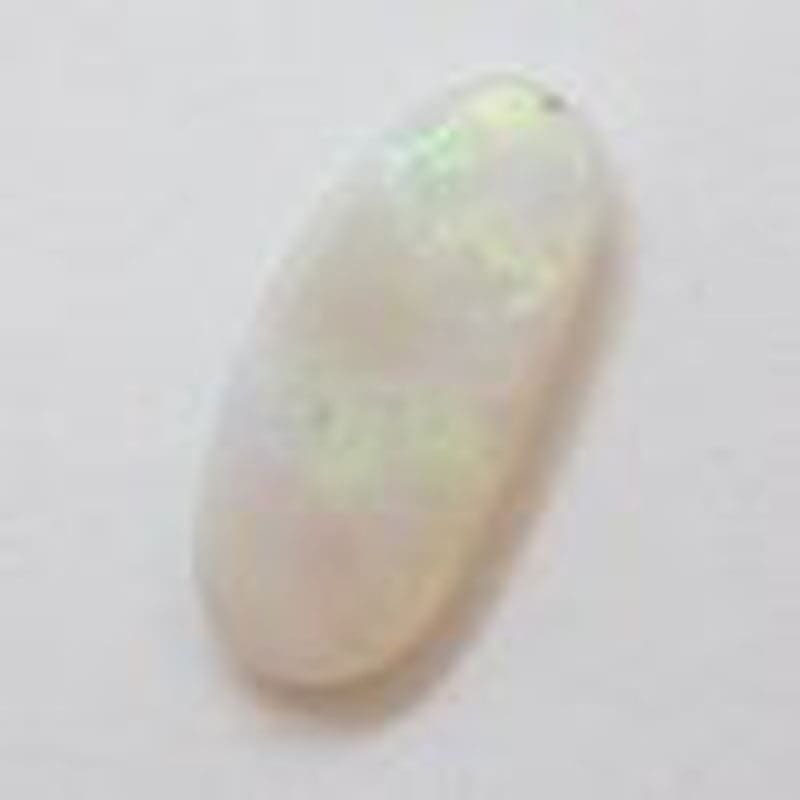 Polished Natural White Opal – Elongated Freeform Shape – Loose / Unset Stone