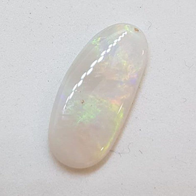 Polished Natural White Opal – Elongated Freeform Shape – Loose / Unset Stone