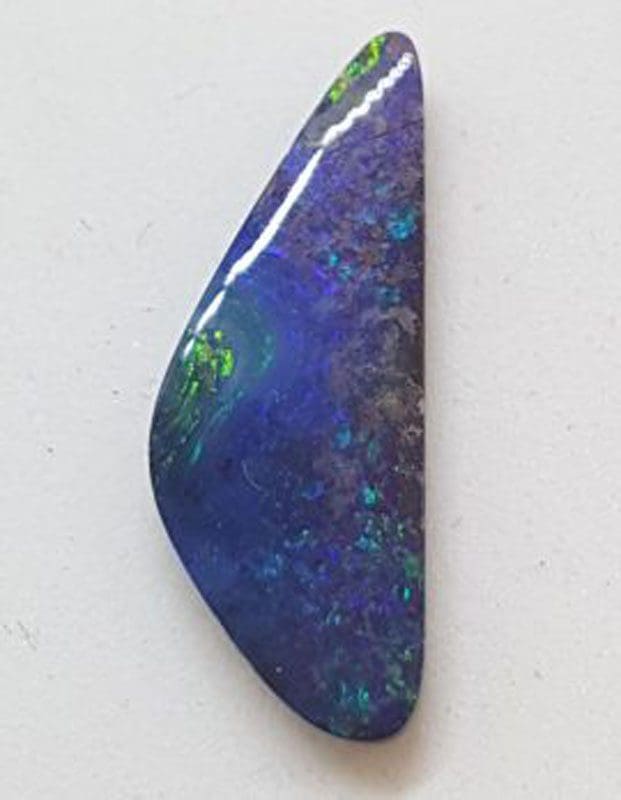 Polished Natural Blue Opal – Freeform Boomerang Shape – Loose / Unset Stone