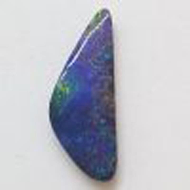 Polished Natural Blue Opal – Freeform Boomerang Shape – Loose / Unset Stone