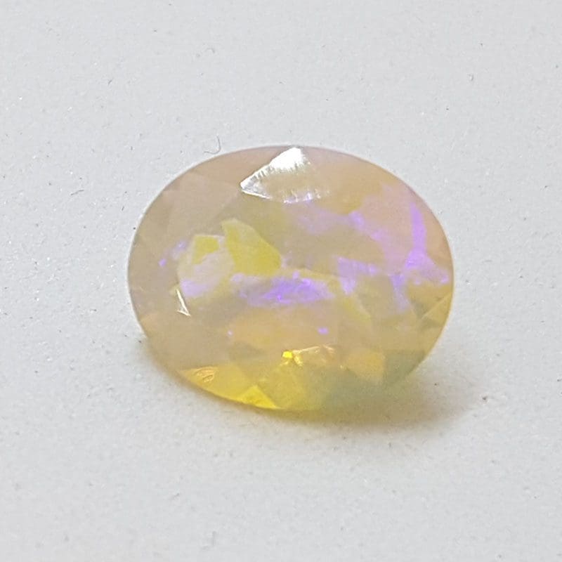 Faceted Natural Fire Opal - Oval - Loose / Unset Stone