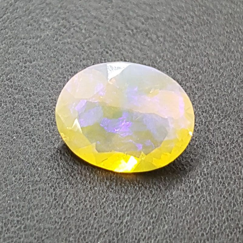 Faceted Natural Fire Opal - Oval - Loose / Unset Stone