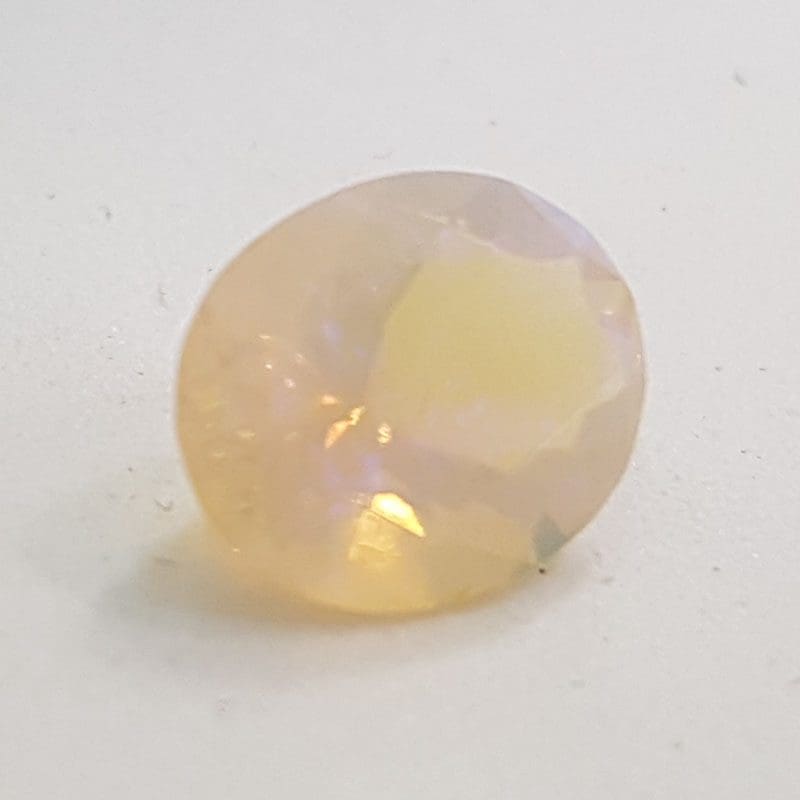 Faceted Natural Fire Opal - Oval - Loose / Unset Stone