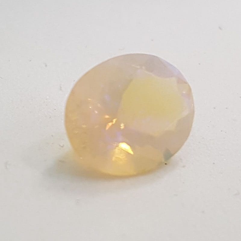 Faceted Natural Fire Opal - Oval - Loose / Unset Stone