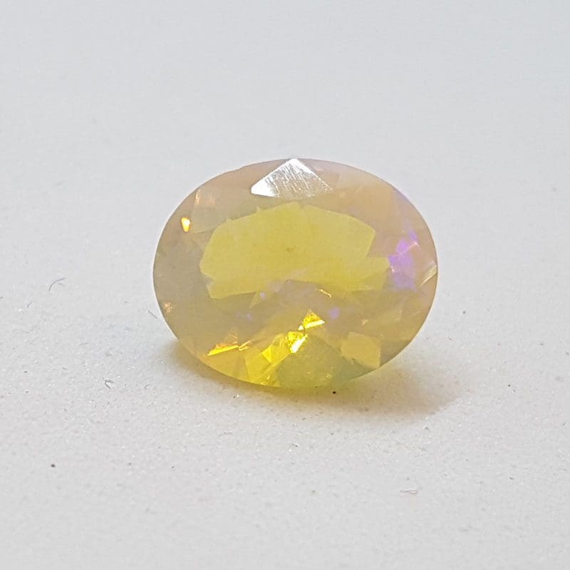 Faceted Natural Fire Opal - Oval - Loose / Unset Stone