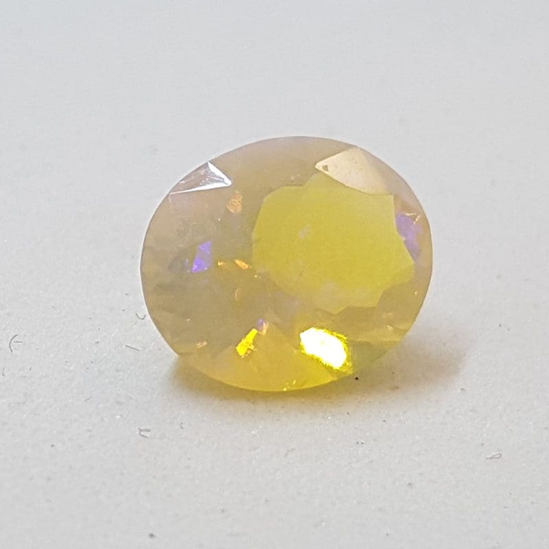 Faceted Natural Fire Opal - Oval - Loose / Unset Stone