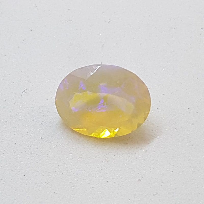 Faceted Natural Fire Opal - Oval - Loose / Unset Stone
