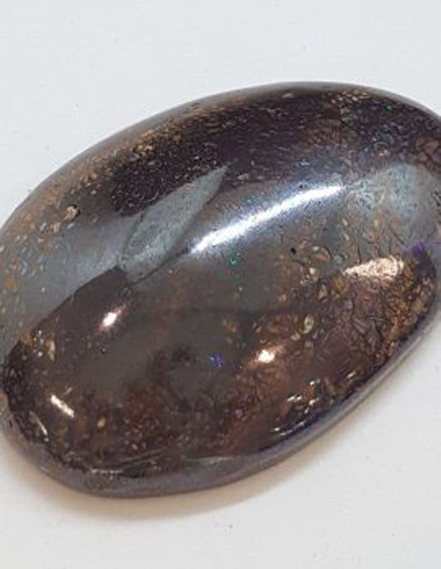 Polished Natural Koroit Boulder Opal - Large Egg-Shaped Oval Shape - Loose / Unset Stone