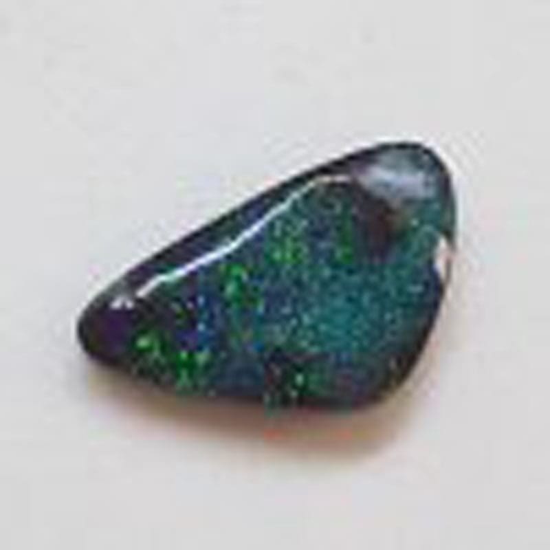 Polished Natural Blue Opal - Freeform Triangular Shape - Loose / Unset Stone