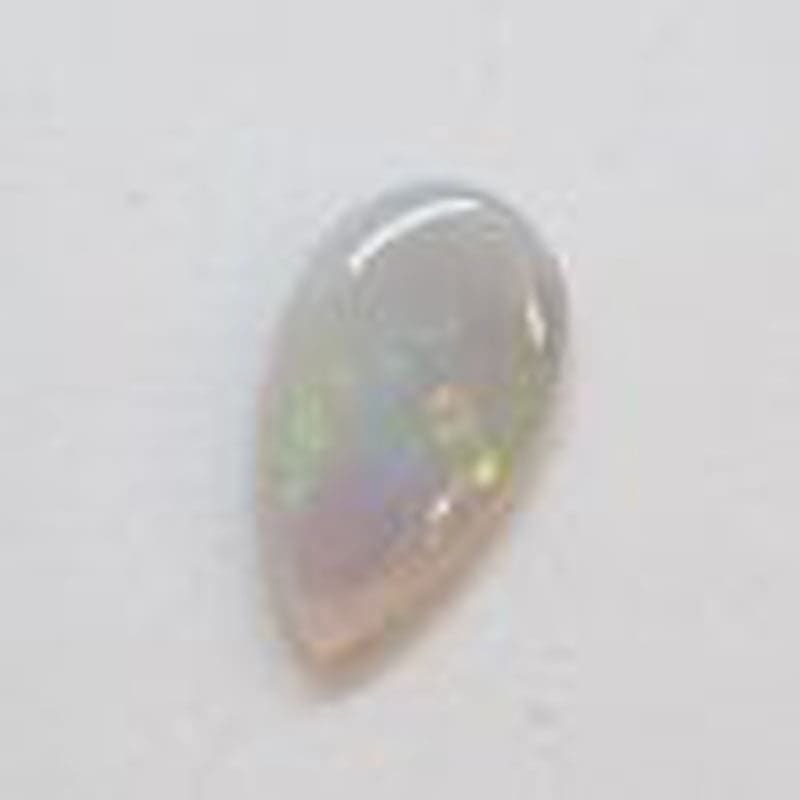 Polished Natural White Opal – Teardrop / Pear Shape – Loose / Unset Stone