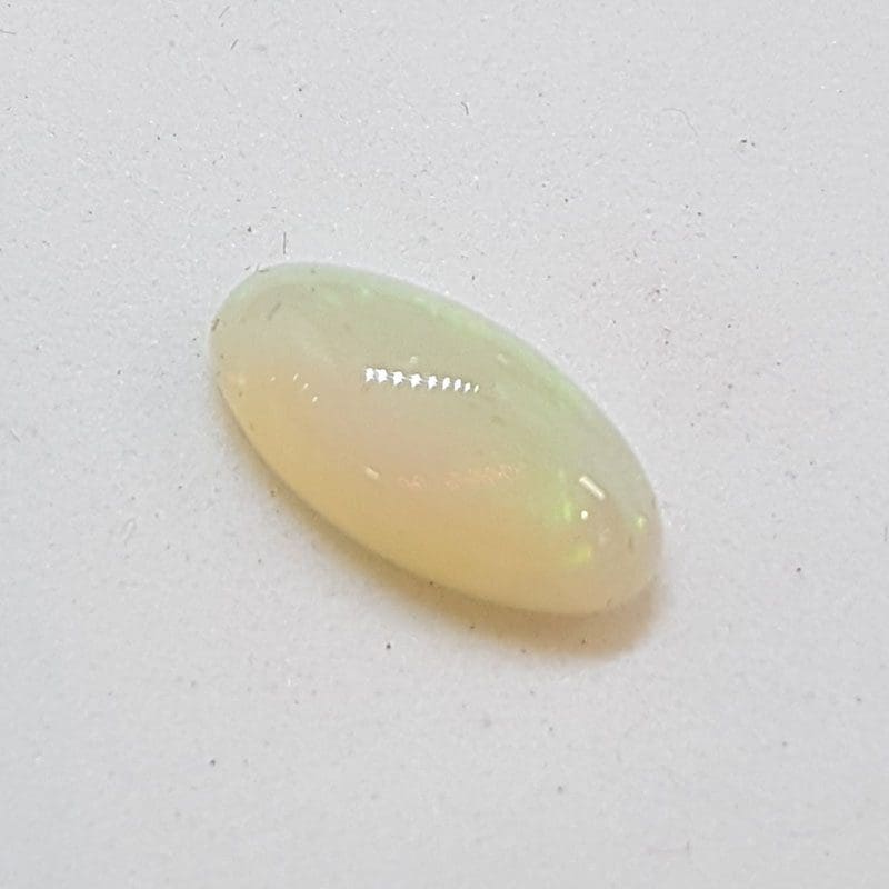 Polished Solid White Natural Opal - Oval Shape - Loose / Unset Stone