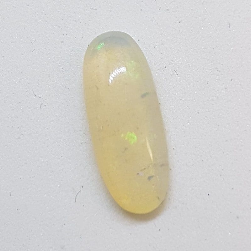 Polished Solid White Natural Opal - Oval Shape - Loose / Unset Stone