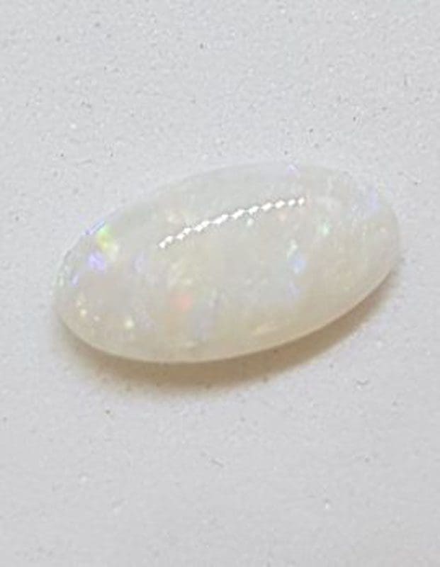 Solid White Natural Opal - Oval Shape - Loose / Unset Stone