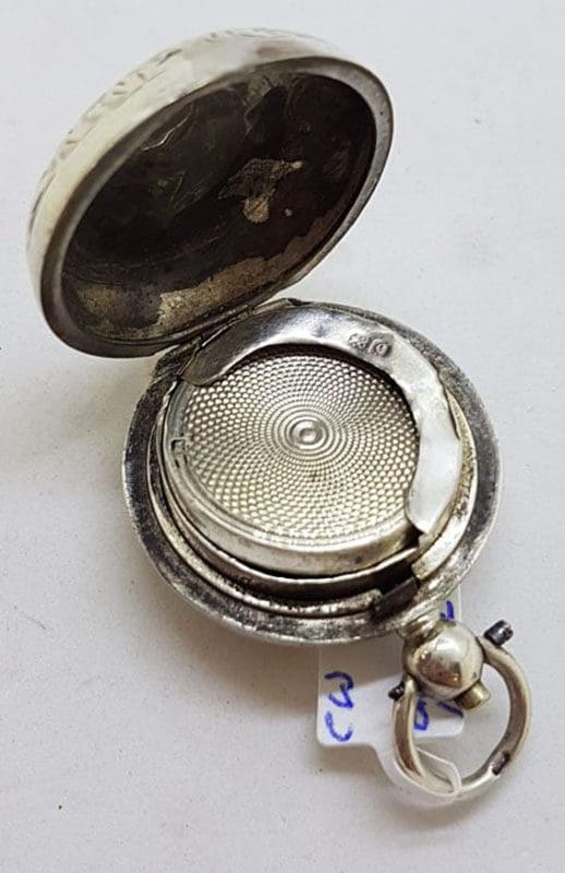 Sterling Silver Ornate Sovereign Case - Antique / Vintage - Hallmarked Birmingham 1902