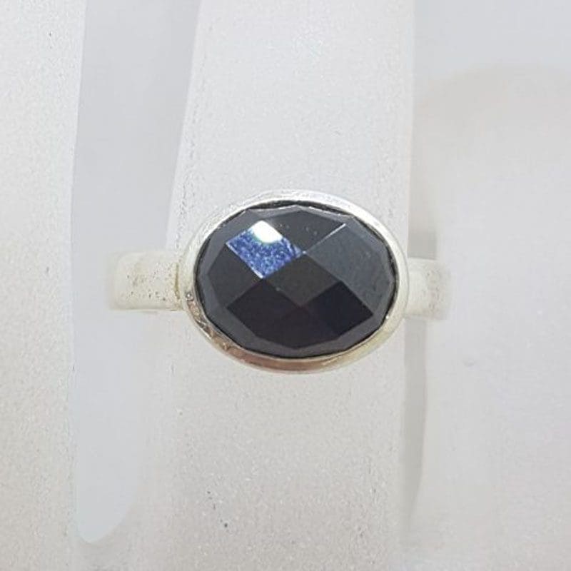 Sterling Silver Oval Iron Ore / Hematite Thomas Sabo Ring