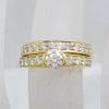 18ct Yellow Gold Diamond Engagement Ring with Matching Wedding Band Set