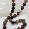 Multi-Colour Agate Bead Necklace