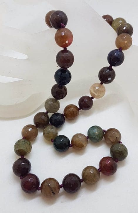 Multi-Colour Agate Bead Necklace