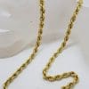 9ct Yellow Gold Rope Twist Link Necklace / Chain - Antique / Vintage