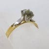 18ct Yellow Gold Party Sapphire Tall Set Ring - Antique / Vintage