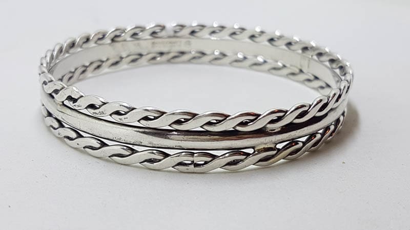 20210603_215840 Sterling Silver DaneCraft - Bangle Twist with Plain Design