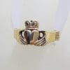 9ct Yellow Gold Claddagh Ring - Vintage