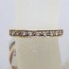 9ct Yellow Gold, Rose Gold and White Gold - Three Tone - Stackable Set of Three Rings - Wedding Ring / Eternity Ring / Dress Ring / Band