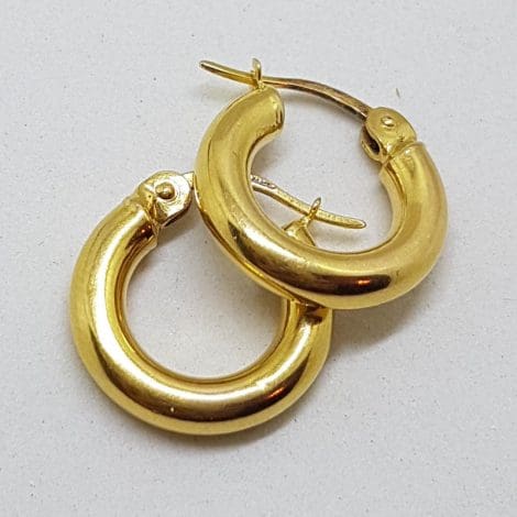 9ct Yellow Gold Hoop Earrings